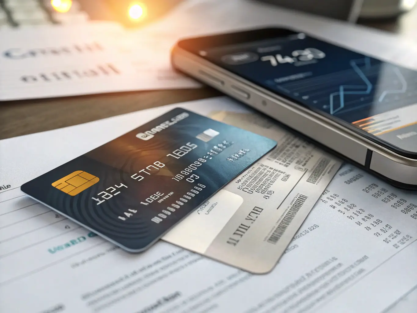 An image of a Prime Trust Bank Low Interest credit card, with a focus on the card's security features and the Prime Trust Bank logo. The background is clean and professional, conveying trust and reliability.