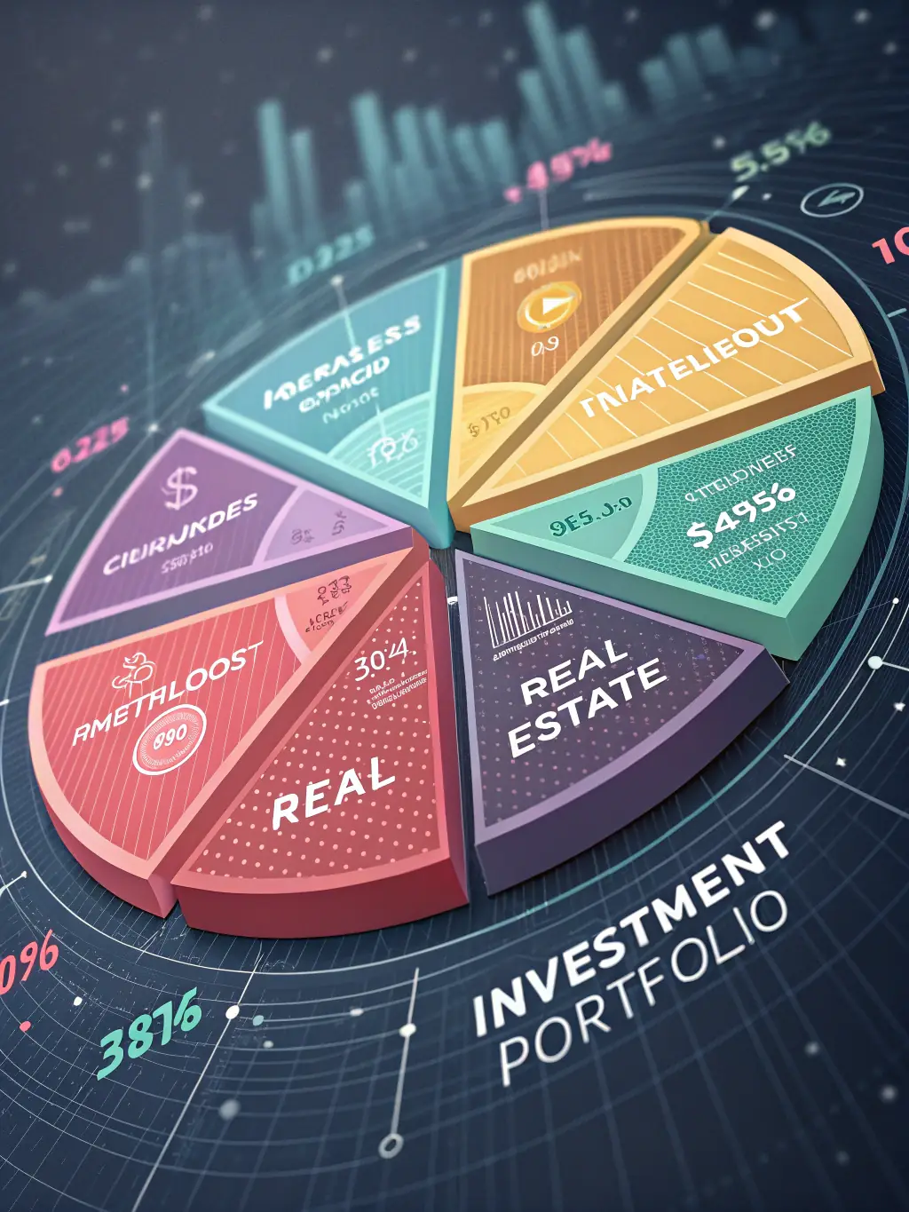 An image of diverse investment portfolios displayed on a tablet, showcasing various asset classes and investment opportunities, with a focus on growth and diversification.